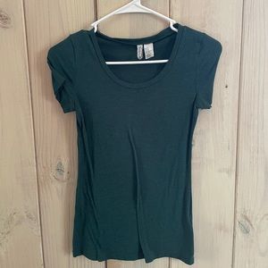 Green women’s fit tshirt.